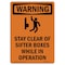 Signmission OSHA WARNING Sign, Stay Clear Of Sifter W/ Symbol, 10in X 7in Aluminum, 7" W, 10" L, Portrait OS-WS-A-710-V-13541 - alternate 1